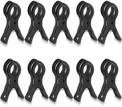 Fegtrtyoa Plastic Transparent Backdrop Spring Clamps 10Pcs Large for Balloon Arch Clips Heavy Duty 3.5 Inch for Balloon Arch Kit A