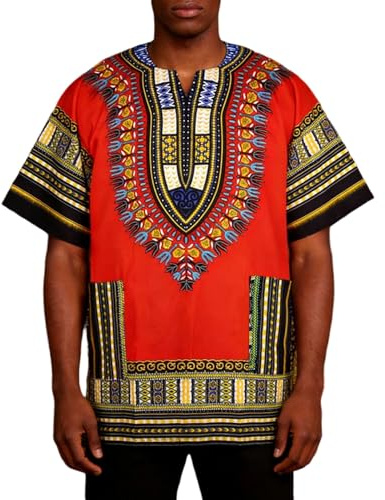 Ropa africana para mujer y hombre, camisas africanas Kente de manga larga, camisetas informales, tallas grandes, estilo étnico tradicional, camiseta de manga corta, corte holgado, camiseta de ocio