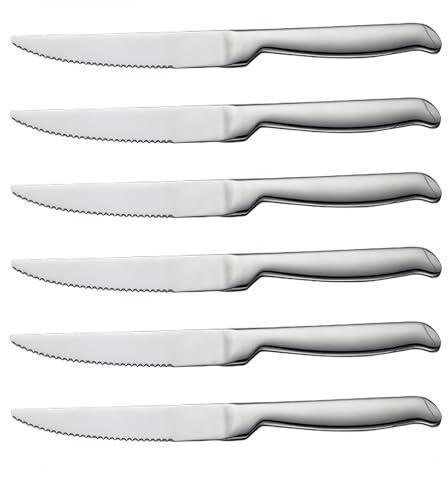 BTCLASSIC Coltelli da Bistecca Seghettati, 6 pezzi