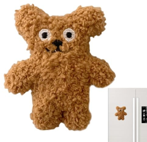 Bear Plush 3d Kylsklistermärke, Kylsklistermärke Mjuk magnet Mjuk Söt | Plysch kylskåpsmagnet för Kylskåpsinredning för barn, Kylskåp för
