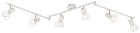 Fischer & Honsel Deckenbogen Ran 6x E14 max. 40,0 Watt, weiß, 20394, 145 x 8 x 21 cm (LxBxH)
