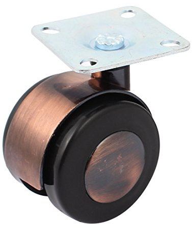 Aexit Office Chair Trolley Alloy Swivel Twin Wheel Caster Black Copper Tone 2 Dia (18a7b1f4c5d3a4abeb875207a4151644)