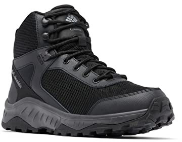 Columbia Trailstorm Ascend Mid WP wasserdichte Wanderstiefel für Herren, Schwarz (Black x Dark Grey), 40 EU