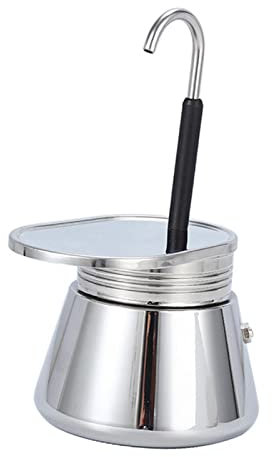 Duiaynke Percolador de café de acero inoxidable, se prepara rápidamente para té y café