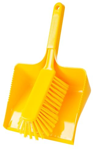 1 Stück Haug Bürsten Haug Bürsten, Kehrgarnitur, Packung, gelb, L: 35cm, B: 22,2cm, H: 11cm
