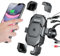 iMESTOU Supporto per Telefono con Caricatore USB C Wireless per Moto, con Anello SAE-O Rimovibile, Adatto per Telefoni da 5,5 a 7,25 Pollici con Spessore Fino a 15 mm, Larghezza < 93 mm