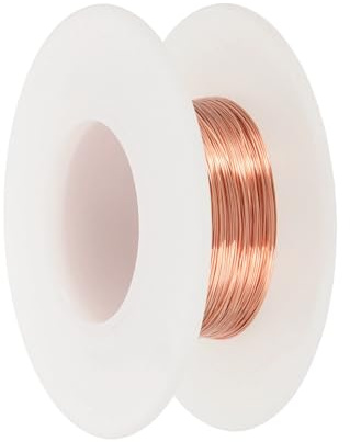 PATIKIL Filo Di Rame Puro Al 99.9% Per Creazione Di Gioielli, 30 Gauge (0.25mm) Filo Di Rame Per Artigianato 15 Metri Forniture Per Creazione Di Gioielli Per Artigianato Ghirlande