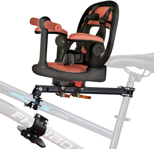auvstar Asientos De Bicicleta Montados Delanteros para Niños,Asiento Infantil para Bicicleta De Montaña,Infantil Delantero Plegable