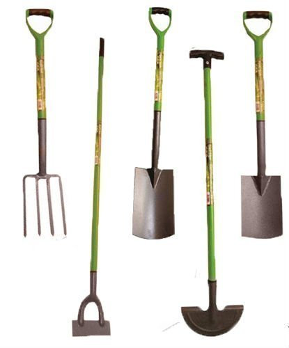 Digging Garden Spade Shovel Fork Dutch Hoe Rake Landscaping Tools Patio (Full Set)