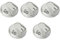 Electrolux Rex Aeg Zanussi – Set mit 5 Griffen für Herd – 4055130241 – M4482/OR – Originalprodukt