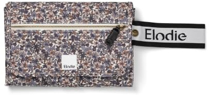 Elodie Details Fasciatoio Portatile Neonato – Materassino Pieghevole Leggero Compatto con 2 Fodere Spugna Lavabili, Tasca Frontale & Cinturino da Polso, Cambio Pannolino Viaggio 87x51 cm, Blue Garden