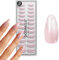 DOONAILS Soft Gel Press On Nails 30er Set Rose Cateye Almond Form Rosa Nägel zum Aufkleben Full Cover in Salonqualität Fake nails soft gel Medium Natürliches & angenehmes Tragegefühl