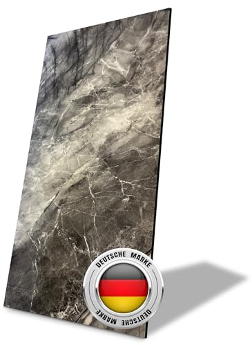 AS Country Stone Wandpaneele in Marmoroptik | 60x120 cm | PVC Wandverkleidung aus Kunststoffplatten für Küche, Bad & mehr | Küchenrückwand Platte Wandpaneel | Shadow