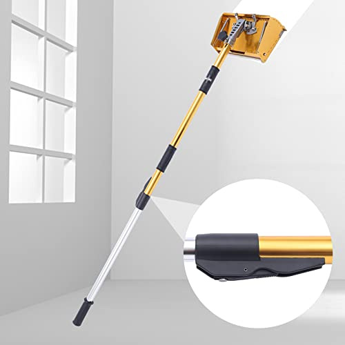 9.8 Trockenbau Kelle, 40''- 63.8'' Griff Verstellbaren Trockenbau Flache Taping Finishing Box Werkzeug Drywall Eckrolle Putzpulver Fertigstellung Kelle Nivellierung Werkzeug für Wände und Decken