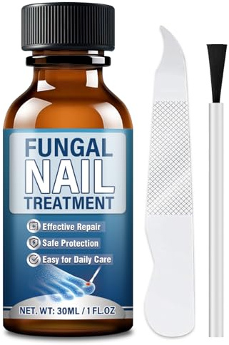 Bellifluous Micosi Unghie Piede, Liquido Antimicotico Unghie Piedi, 30ml Efficace Funghi Unghie Piedi con Pennello e Lima per Unghie Spesse, Ingiallite, Opache o Danneggiate