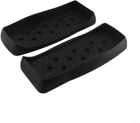 NexRen Black Anti Slip Elliptical Pedals, Plastic Foot Plates Replacement Parts for Cross Trainer Gym Equipment