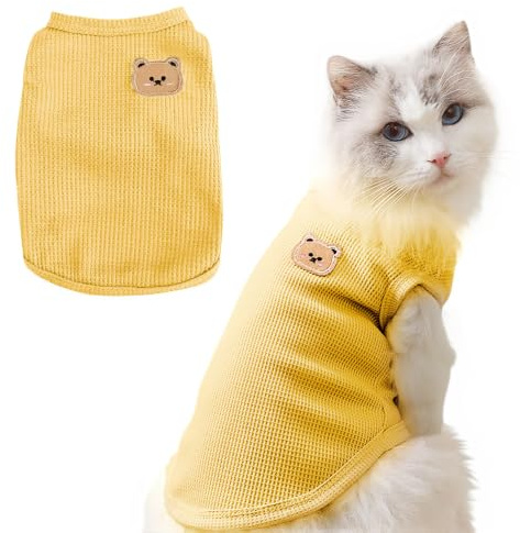 Coohams Katzenkleidung,Katzen Tshirt,Sphynx-Pullover Sommer&Winter
