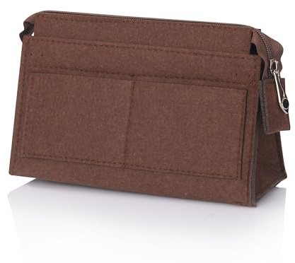 IHIGOGOFA Organizador de Bolsos para Longchamp Mini Bolsos Mujer, Ligera Organizador de Bolsos con Múltiples Bolsillos para Llaves Cosméticos, Organizer de Fieltro