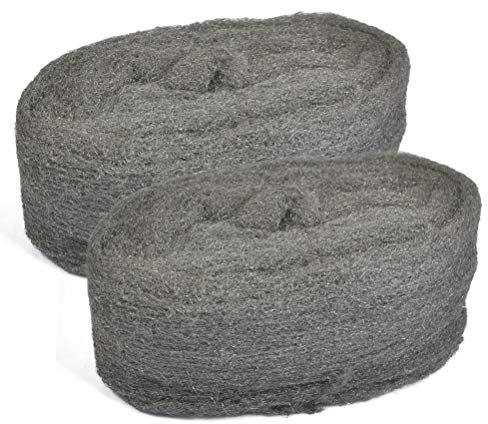 TIMESETL Pastillas Lana de Acero Grado 0000 Herramienta de Lana de Acero Pulido de Alambre de Acero de Lana Fino Almohadillas de Pulido de Acero Lana para Mantenimiento y Acabado de Madera, Vidrio,