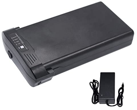 Con caricabatterie Batteria di ricambio per bicicletta elettrica da 24V12Ah agli ioni di litio adatta per sistema di trasmissione Bafang o Ansmann (24V12Ah)