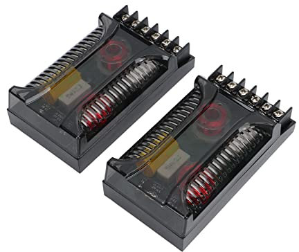 2 pezzi 2 vie per auto crossover protezione sovracorrente dissipatore di calore universale divisore di frequenza dell'altoparlante