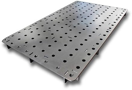 MegaMaxx Premium Tig Welding Table Top for Welder Workshop - Durable 5mm Thick Steel Heavy Duty and Constant Use - Welder, Weld, Bench, Trolley, Work, Metal, Tools, Workbench