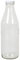 Acan Tradineur - Botella de cristal para leche, botella para bebidas con tapa de rosca, batidos, zumos, licuados de verduras, salsas, frigorífico (Tapa blanca, 1 litro)