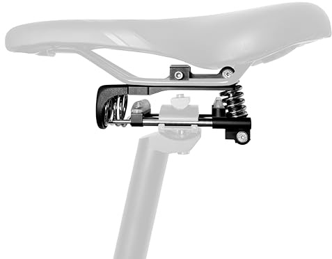 Air Seat 25 Bicycle Accessories Suspension seat Post Bicycle Suspension seat for Comfort Men Suspension Comfortable seat ebike seat Post (Black, Medium)
