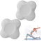 2 Stück Yoga Knie Padmatte, Yoga-Knie-Pad, Rutschfest Yoga Knie Padmatte, 20x20cm Knieschoner Matte Unterstützung Der Knie Handgelenke Und Ellenbogen, Für Yoga Fitness Pilates(Grau)