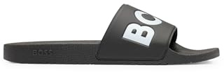 BOSS Homme Aryeh_Slid_npvlg Sandales coulissantes, Noir, 43 EU