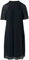 comma Plissee Kleid Uni
