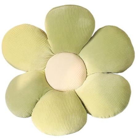 LATRAT - Cuscino a terra con fiori per tatami, decorazione a forma di fiore, cuscino da seduta per pavimento, estetica da camera da letto, cuscino carino, cuscino in peluche per camera da letto