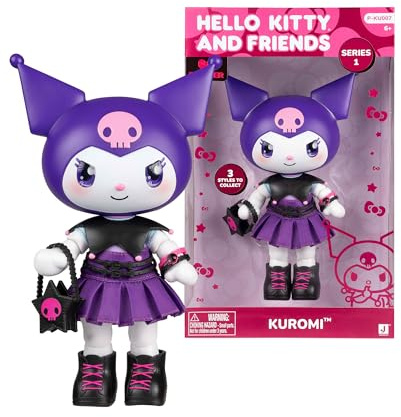 Hello Kitty - Kuromi Premier Bambola 20 cm, 9 Punti Di Articolazione, Vestiti E Accessori Removibili, Per Collezionisti, Bambini e Bambine dai 3 Anni