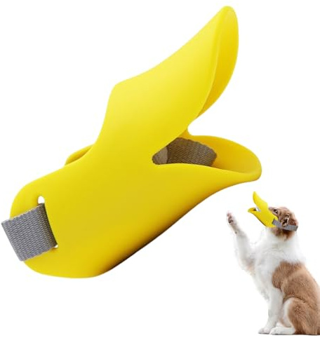 Museruola Per Cani Anti-abbaio - Museruola Anti-morso Per Cani, Museruola -morso In Silicone A Becco D'anatra Con Chiusura Di Sicurezza, Museruola Da Addestramento Con Cinghie Regolabili Per