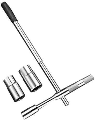 Kustimantu Llave Cruzada | Herramienta Para Quitar Tuercas,Extracción Robusta Con Enchufe Adaptador Desmontable Para Mecánico De Ruedas De Camiones Todoterreno