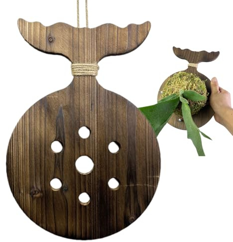 Bkljkf Planche de montage en bois de cerf - Support de planche pour platycérium - Décoration d'intérieur pour orchidées platycérium dans le salon, le bureau, l'appartement, le balcon