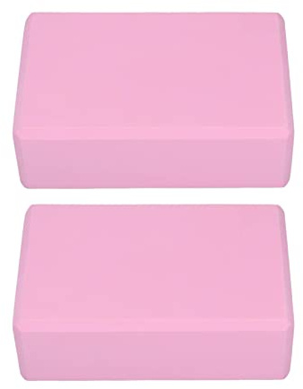 Xiuganpo Yogablock 2-pack Mångsidigt Stabilitetsstöd för Yoga Pilates Meditation Idealiskt för Nybörjare och Avancerade Användare Tillverkade Av Halkfritt EVA-skummaterial för Rosa Yogablock