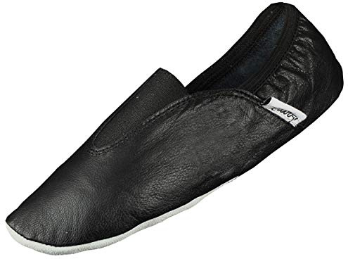 Lappade Chausson de Gymnastique et de Ballet, Chaussons de Danse avec Coussinets en Caoutchouc Noir Taille 44