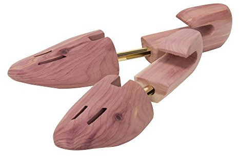 Household Essentials Men’s Cedar Shoe Trees, 2 Pairs Cedar Shoe Trees for Fresh Footwear, Natural