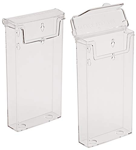 Taymar - Lot de 10 porte-brochures A4 avec couvercle résistant aux intempéries Paquet de 10 DIN Lang (DL) Transparent