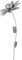 CIM Gartenstecker Beton - Blume Mirror Narzisse S - Abmessung: 18x18,5x91cm - Gartendekoration inklusive polierter Edelstahlkugel - attraktive Gartendeko – Gartenstab - Beetstecker