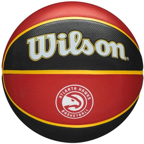 WILSON NBA Team Tribute Basketball - Size 7-29.5, Atlanta Hawks