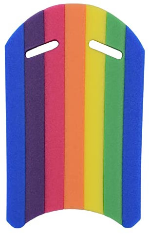 DINESA Schwimmbrett für Kinder und Erwachsene, Regenbogen-Schaumstoff, Schwimmbrett, Schwimmbrett