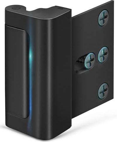 Home Security Door Reinforcement Lock - Child Proof High Security Door Lock Front Door Locks for Kids Safety Withstand 800 lbs Top Door Latch Lock Flip Door Guardian for Inward Swinging Inside Door