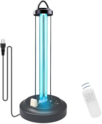 ZKX 65W UVC Keimtötende Lampe Fernbedienung Timer Tischlampe UV-Sterilisator Desinfektion Sterilisator Antibakterielle Rate 99%