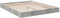 vidaXL Bettgestell, Bett Doppelbett für Schlafzimmer, Bettrahmen mit Lattenrost, Schlafzimmerbett Modernes Design, Betongrau 150x200cm Holzwerkstoff