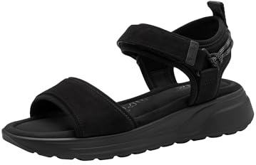 Tamaris Sandales compensées pour femme 1-28716-44, Noir, 40 EU