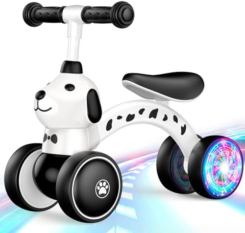 Dromlag Laufrad für Babys 1-2 Jahre, Spielzeug und Geschenk für Jungen und Mädchen, Geburtstag, Laufrad mit 2 Rädern, Beleuchtung