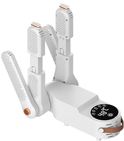 FLITI Electric Shoe Dryer, Boot Warmer, HXQ-06, UV Function, 120min Timer, Dual V-Bracket, Rose Salt Box