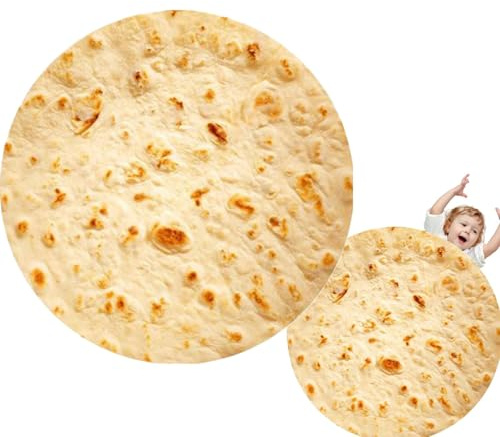 Genérico Manta de Cama, Manta para sofá - Manta de Comida Creativa | Manta de Taco de Terciopelo, Manta Creativa para Envolver Alimentos para Sala de Estar, hogar, Viajes